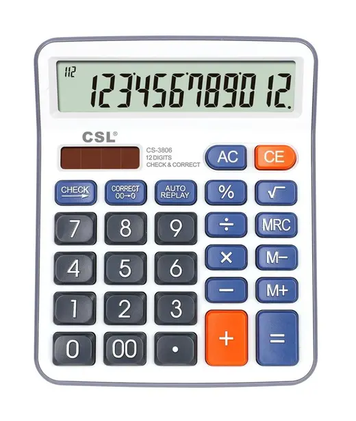 CSL CS-3806 12 Hane Masa Tipi Hesap Makinesi