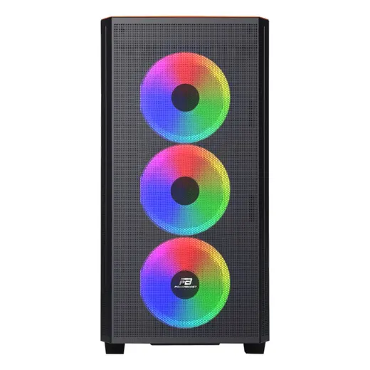 POWERBOOST PB-P2252BP 4-ARGB Fanlı Gaming Mid-Tower PC Kasası Mor-Siyah görseli 5