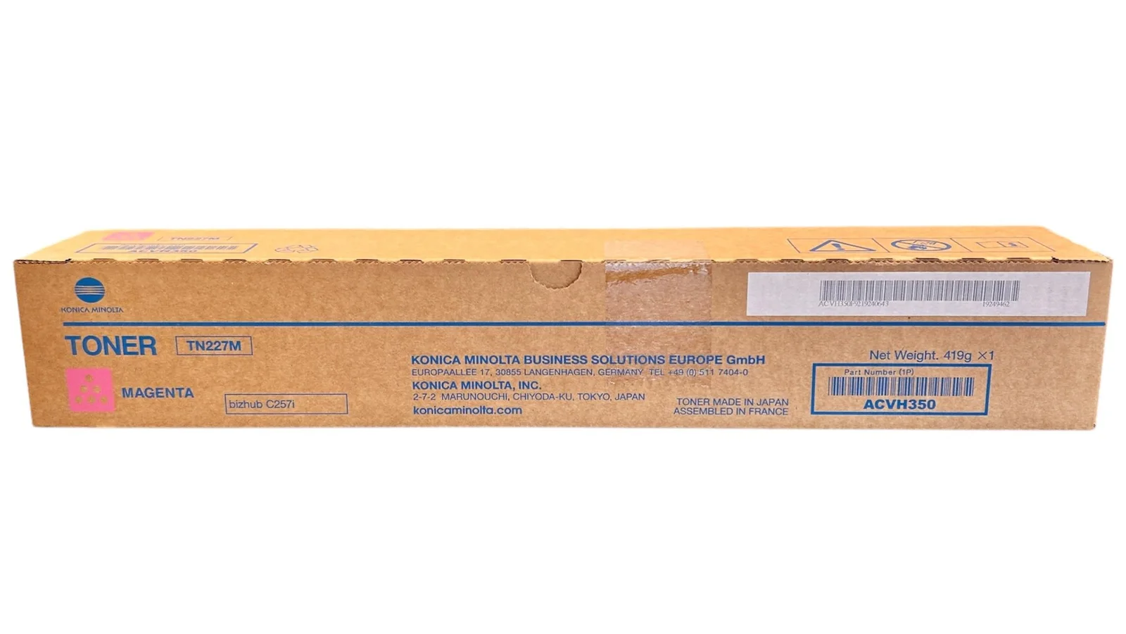Minolta TN-227 Orijinal Kırmızı Toner Bizhub C-257i ACVH350