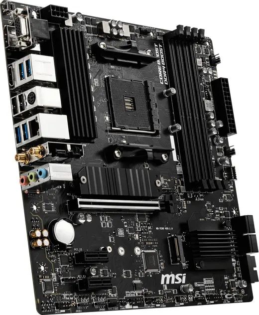 MSI B550M PRO-VDH WIFI DDR4 HDMI DP PCIE 4.0 AM4 mATX görseli 3