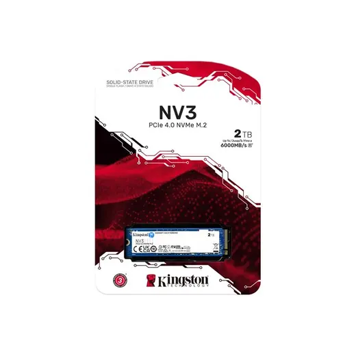 Kingston SNV3S 2TB M.2 NVMe SSD (6000-5000MBs) görseli 3