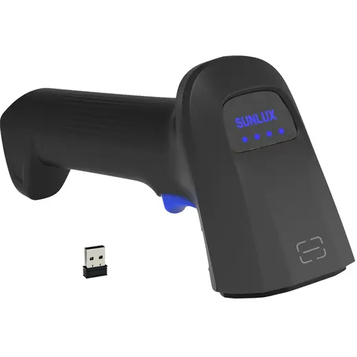 SUNLUX RW10 2D KAREKOD KABLOSUZ BARKOD OKUYUCU + WIFI USB DONGLE görseli 3