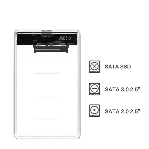 CODEGEN CODMAX 2.5" USB3.0 SATA3 SEFFAF DISK KUTUSU (CDG-HDC-30T) alternatif görünüm