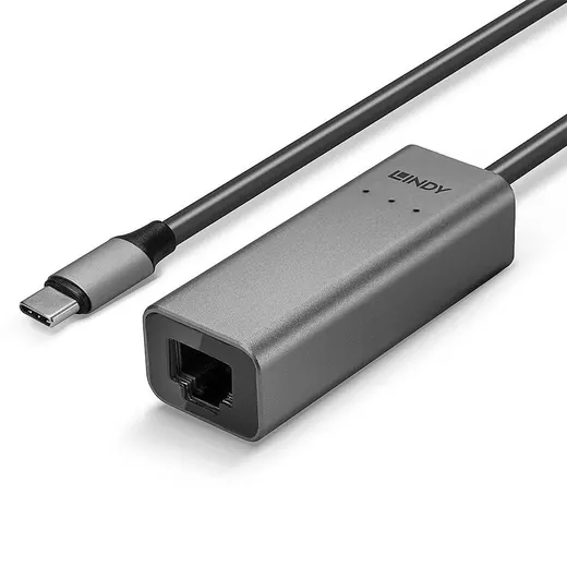 LINDY LIN-43314 USB 3.1 Tip C <-> 2.5G Ethernet Çevirici USB 3.2 Type C to 2.5G Ethernet Converter görseli 5