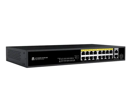 Stonet 16Port 10/100Mbps PoE 250W(ST119HPDI-2G1MS) alternatif görünüm