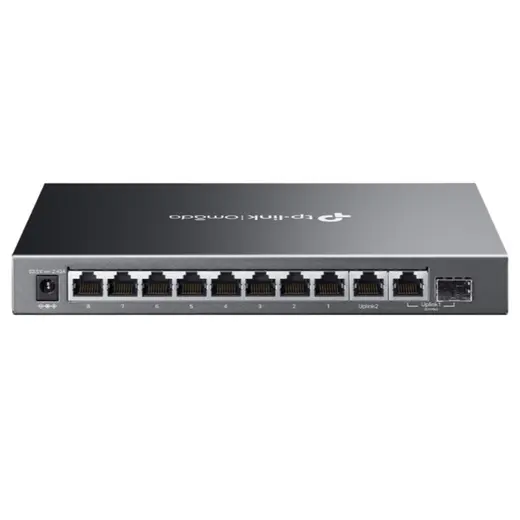 TP-LINK OMADA ES210GMP 10 PORT GIGABIT + 8PORT POE+ YÖNETİLEBİLİR 123W POE METAL KASA SWITCH görseli 2