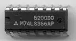 SCHUKAT 74LS366 HEX INVERTED (TS)