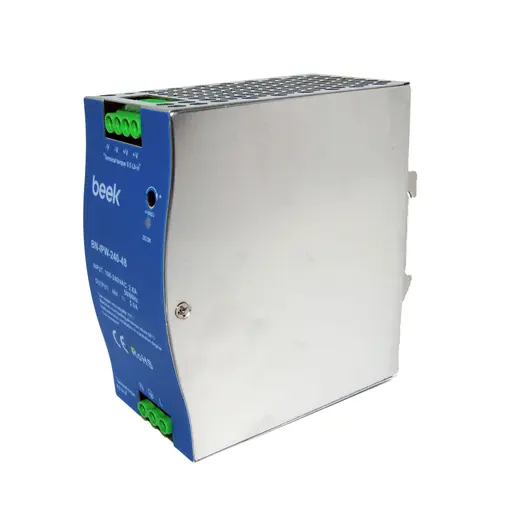 BEEK BN-IPW-240-48 Endüstriyel 240 Watt AC <-> DC Güç Kaynağı, DIN-Ray Montajına Uygun alternatif görünüm
