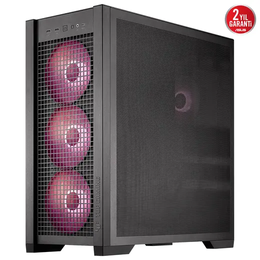 Asus TUF GAMING GT302 Siyah Temperli Cam EATX Mid Tower Fanlı ARGB Kasa görseli 5