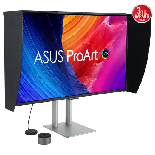 ASUS 31.5" OLED PROART PA32UCDMR-K 0.1MS 240HZ HDMI-DP Thunderbolt Grafik Tasarım Monitörü 3840x2160 görseli 8