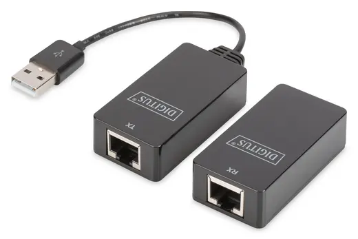 DIGITUS DA-70139-2 USB 1.1 Mesafe Uzatma Cihazı, CAT 6/6A/7 AWG23 S/FTP ya da F/FTP kablo kullanıldığında maksimum görseli 5