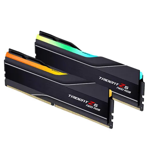GSKILL 64GB (2X 32GB) DDR5 6000MHZ DUAL KIT RGB PC RAM TRIDENT Z NEO F5-6000J3040G32GX2-TZ5NR görseli 2