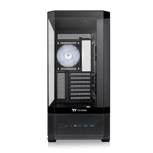THERMALTAKE 1000W 80+ GOLD VIEW 370 TG CA-31N-10M1WE-00 4-ARGB Fanlı Gaming Mid-Tower PC Kasası görseli 5