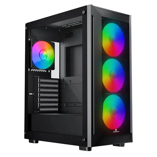 GAMEBOOSTER 650W 80+ WHITE RAIDER E651B Gaming Mid-Tower PC Kasası görseli 3