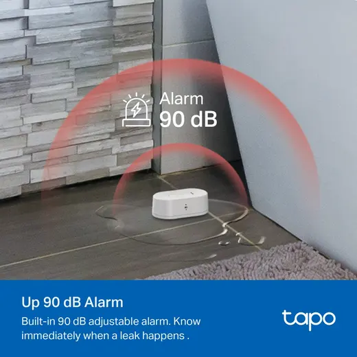 TP-LINK TAPO-T300 Tapo Akıllı Su Sızıntı Algılama Sensörü - Su Baskını ve Sızıntı Koruma görseli 7