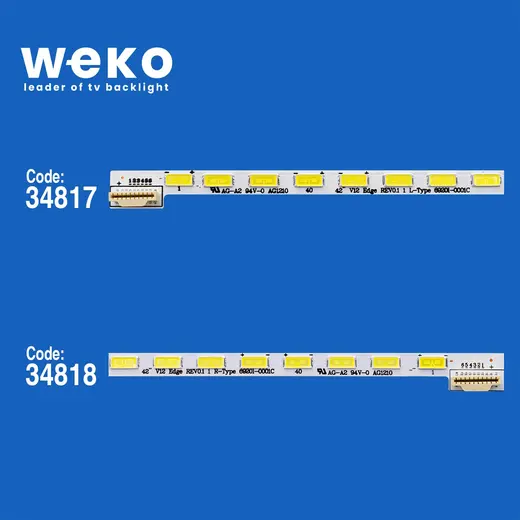 WKSET-5048 34817X1 34818X1 42 V12 EDGE REV0.1 2 ADET LED BAR (48LED) alternatif görünüm