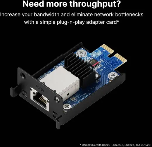 SYNOLOGY 1port E10G22-T1-MINI 10GbE PCIe Ethernet görseli 3