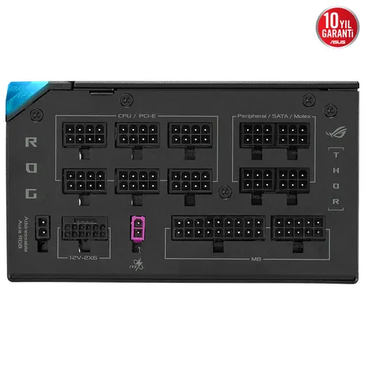 ASUS 1000w 80+ Platinum ROG THOR 1000P3 Tam Modüler Power Supply görseli 1