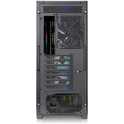 THERMALTAKE 650W 80+ BRONZE V290 TG CA-3Z7-65M1WE-00 3-ARGB FANLI Gaming Mid-Tower PC Kasası görseli 1