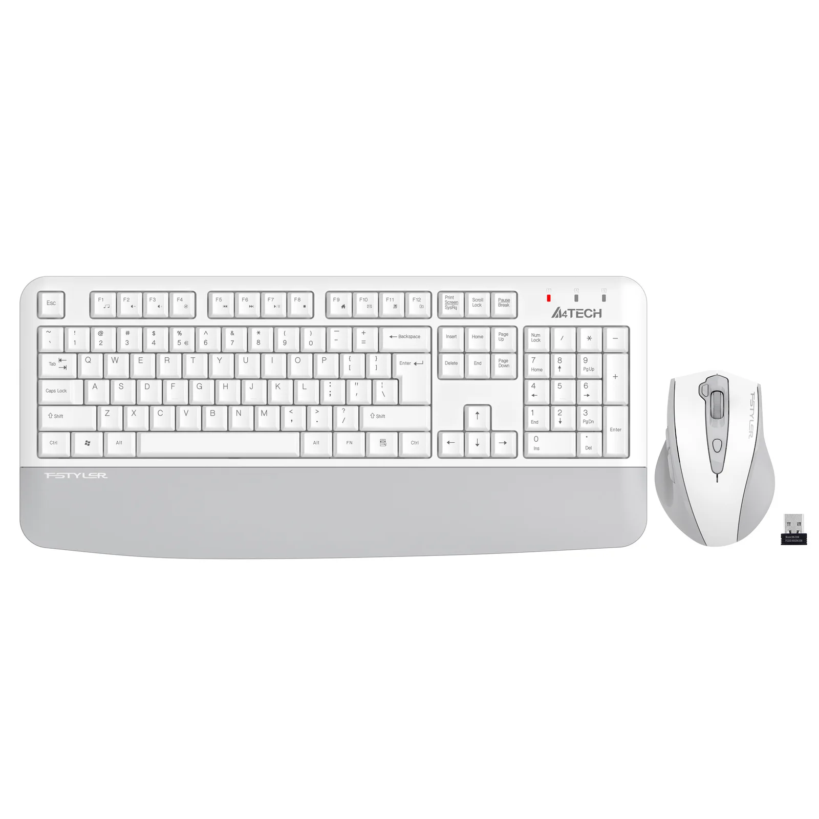A4 TECH FG2500S PLUS 2.4GHz FN-MM TURKCE Q 3200DPI KALVYE&MOUSE SET BEYAZ