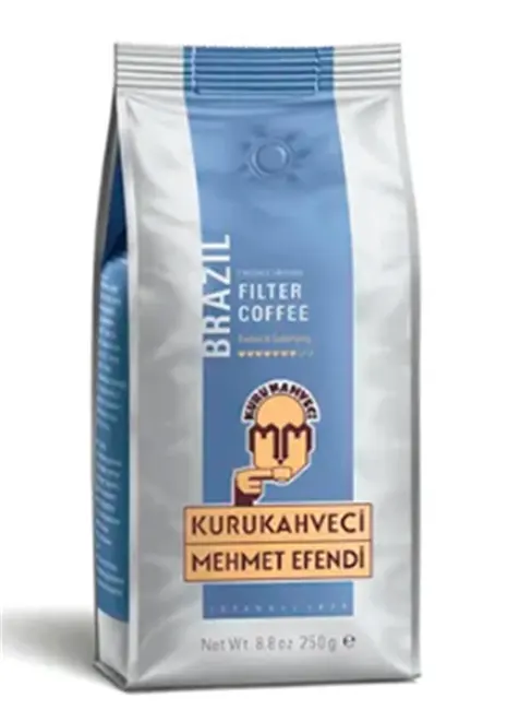 Mehmet Efendi 250gr Brazılan Filtre Kahve ( Freshly Ground ) ( Net WT 8,8 OZ)
