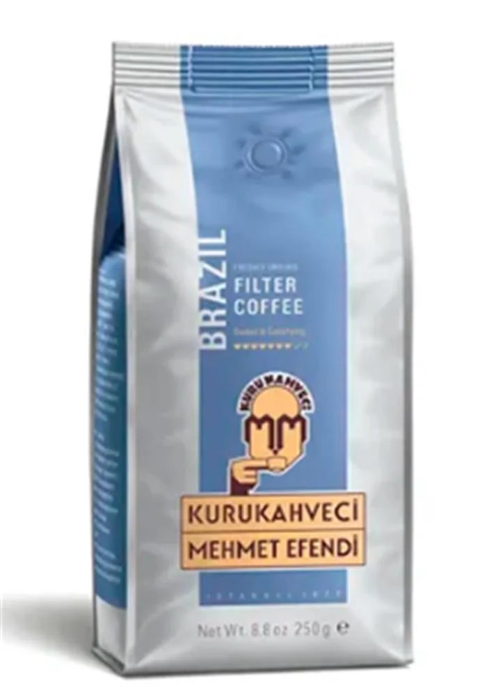 Mehmet Efendi 250gr Brazılan Filtre Kahve ( Freshly Ground ) ( Net WT 8,8 OZ)