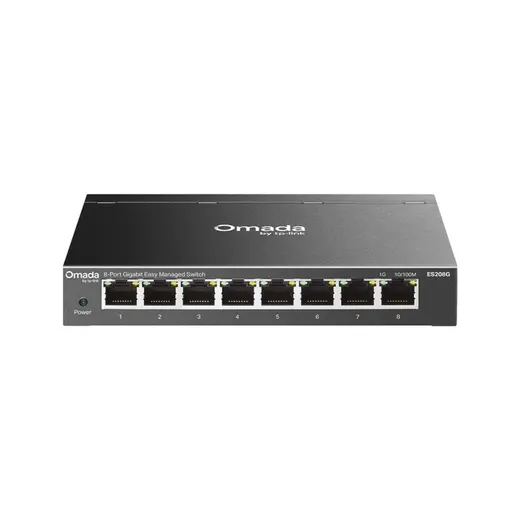 TP-LINK OMADA ES208G 8 PORT GIGABIT YONETİLEBİLİR METAL KASA SWITCH görseli 1