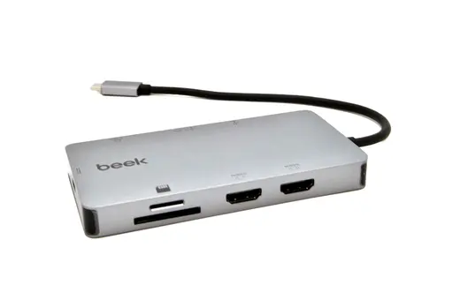 BEEK BA-DCK-UC08DH 8 in 1 USB Tip C Docking Station alternatif görünüm