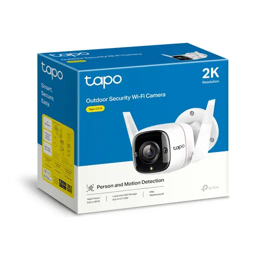 TP-LINK 3MP Bullet 3.9MM Wıfı Kablosuz IP Kamera Tapo C310 görseli 1