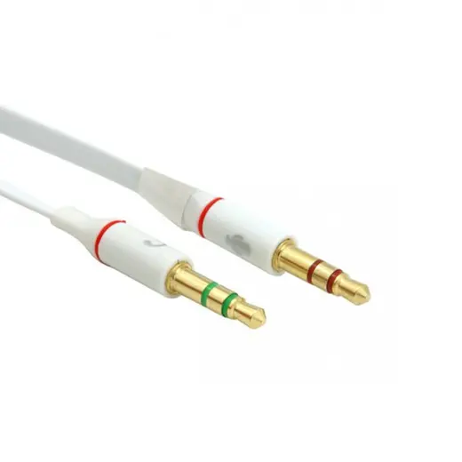 POWERMASTER PM-1444 3.5 MM STEREO DİŞİX2 STEREO ERKEK KULAKLIK MİKROFON HOPARLÖR AYIRICI 20 CM KABLO alternatif görünüm