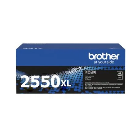 Brother TN2550XL Siyah Yüksek Kapasiteli Orijinal Toner