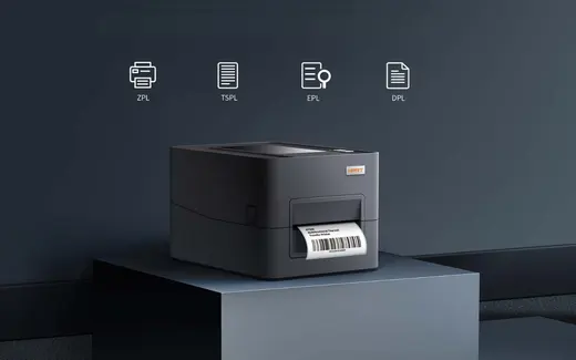 HPRT HT500 203 DPI USB Ethernet Termal Transfer Barkod Etiket Yazıcı görseli 5