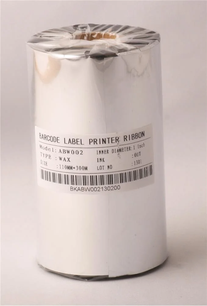 Ribbonsan RB00007 WX-10FBK 110-450MT Wax Ribbon