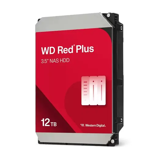 WD Red Plus Nas 12TB 3.5'' 7200Rpm SATA(WD120EFGX) görseli 2