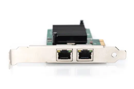 DIGITUS DN-10132 2 Port Gigabit Ethernet PCI Express Kart, düşük profil bracket, Intel çip takımı alternatif görünüm