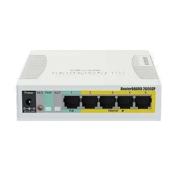 Mikrotik RB260GSP POE Out 4 Port , 5 x Gigabit 1x SFP Case SwOS , Layer2 Swich , Fiber Dönüştürücü görseli 3