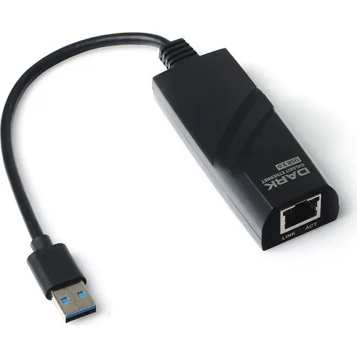 Dark USB 3.0 to Gigabit Ethernet Çevirici görseli 3
