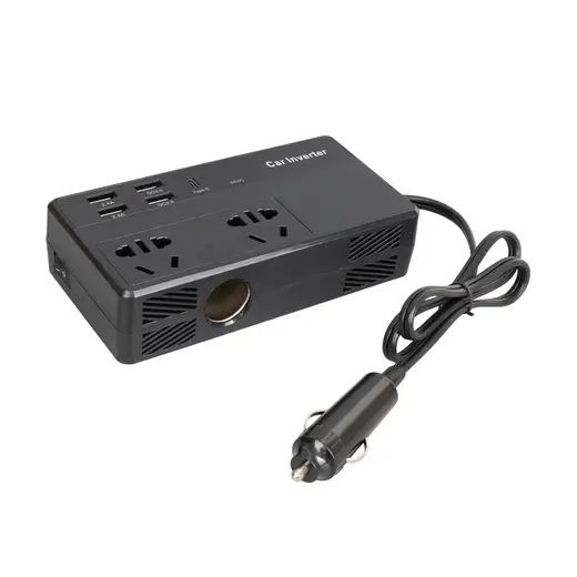 POWERMASTER CZ02/12V-24V 12-24 VOLT 200 WATT 4 USB + TYPE-C GİRİŞLİ ARAÇ POWER INVERTER görseli 3