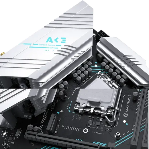 MAXUN B760M GAMING WIFI6E ACE DDR5 HDMI PCIE 4.0 1700p mATX görseli 2