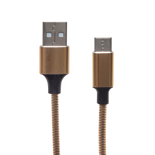 POWERMASTER PM-3799 TYPE-C 1 METRE METAL ÖRGÜLÜ DATA VE ŞARJ KABLOSU alternatif görünüm