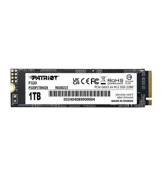 PATRIOT 1TB P320 P320P1TBM28 3000- 2200MB/s M2 NVME GEN3 Disk