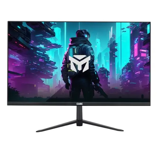 23.8 CUBE PF-24P180F05 IPS 0.5MS 180HZ HDMI DP USB FHD 1920X1080 SIYAH VESA GAMING SIFIR OLU PIXEL görseli 1