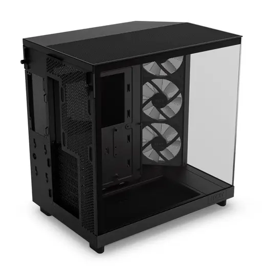 NZXT H6 FLOW CC-H61FB-R1 3-ARGB Fanlı Gaming Mid-Tower PC Kasası görseli 3
