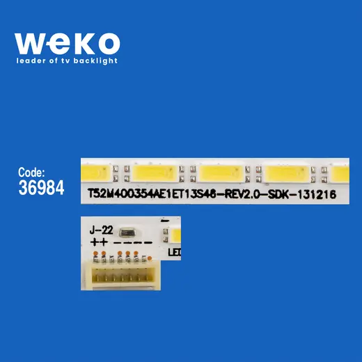 WKSET-6277 36984X1 T52M400354AE1E T13S46_REV2.0_SDK_131216 1 ADET LED BAR (72LED) alternatif görünüm