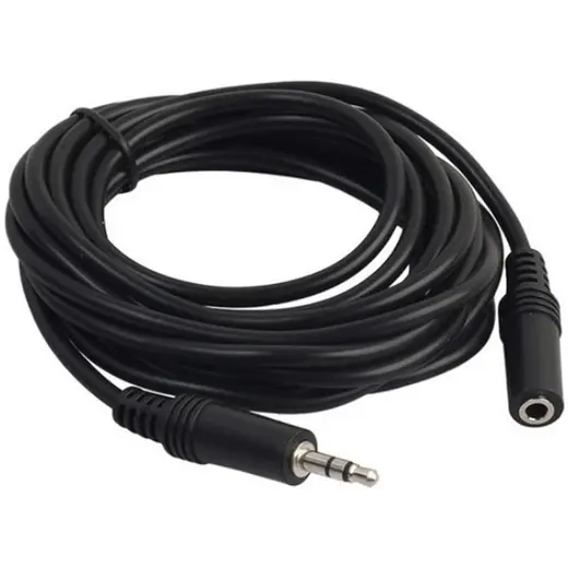 POWERMASTER 3.5 MM STEREO ERKEK / DİŞİ 5 METRE AUX UZATMA KABLOSU