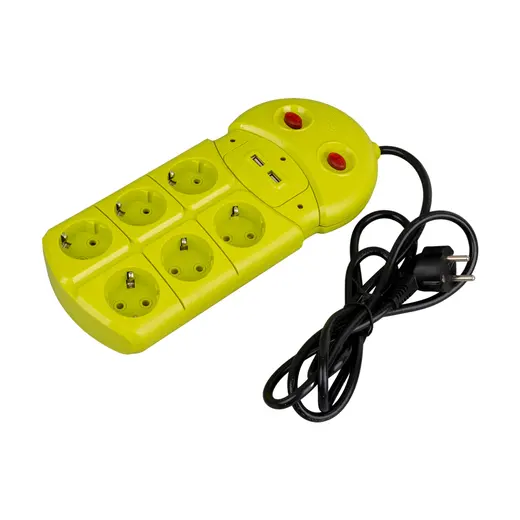 VEA VE-970USB 6LI 2 USBLİ 1.5 METRE GRUP PRİZ görseli 3