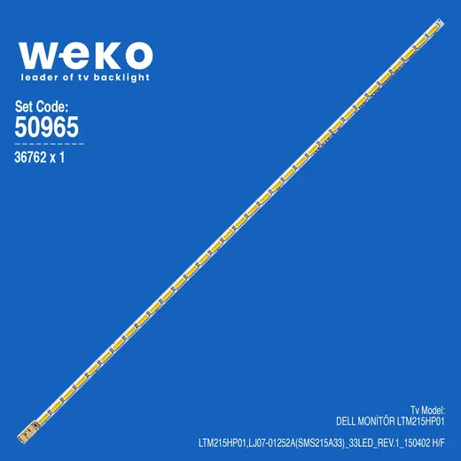 WKSET-5965 36762X1 LTM215HP01,LJ07-01252A(SMS215A33)_33LED_REV.1_150402 H/F 1 ADET LED BAR (33LED)