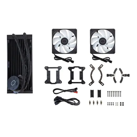 COOLERMASTER 240mm CORE 240L SPECTRUM MLW-D24M-A18PS-R1 ARGB Sıvı Soğutmalı AM5-1851p İşlemci Fanı görseli 4