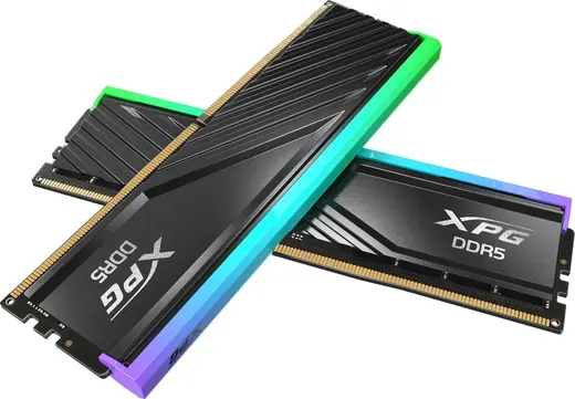XPG 32GB (2X 16GB) DDR5 6000MHZ CL30 DUAL KIT RGB PC RAM Lancer Blade AX5U6000C3016G-DTLABRBK görseli 1
