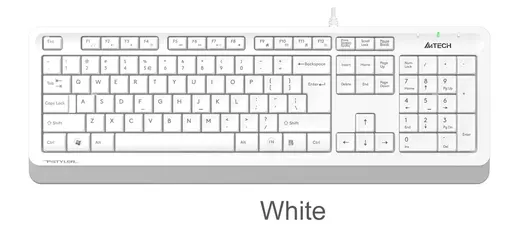 A4 Tech Fk10 Q Usb Fsytyler Beyaz Tr Fn-Mmedya Klavye alternatif görünüm